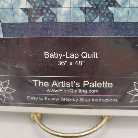 Tessellating Flower Baby-Lap Quilt Pattern 36 X 48 The Artists Palette - Picture 4 of 7